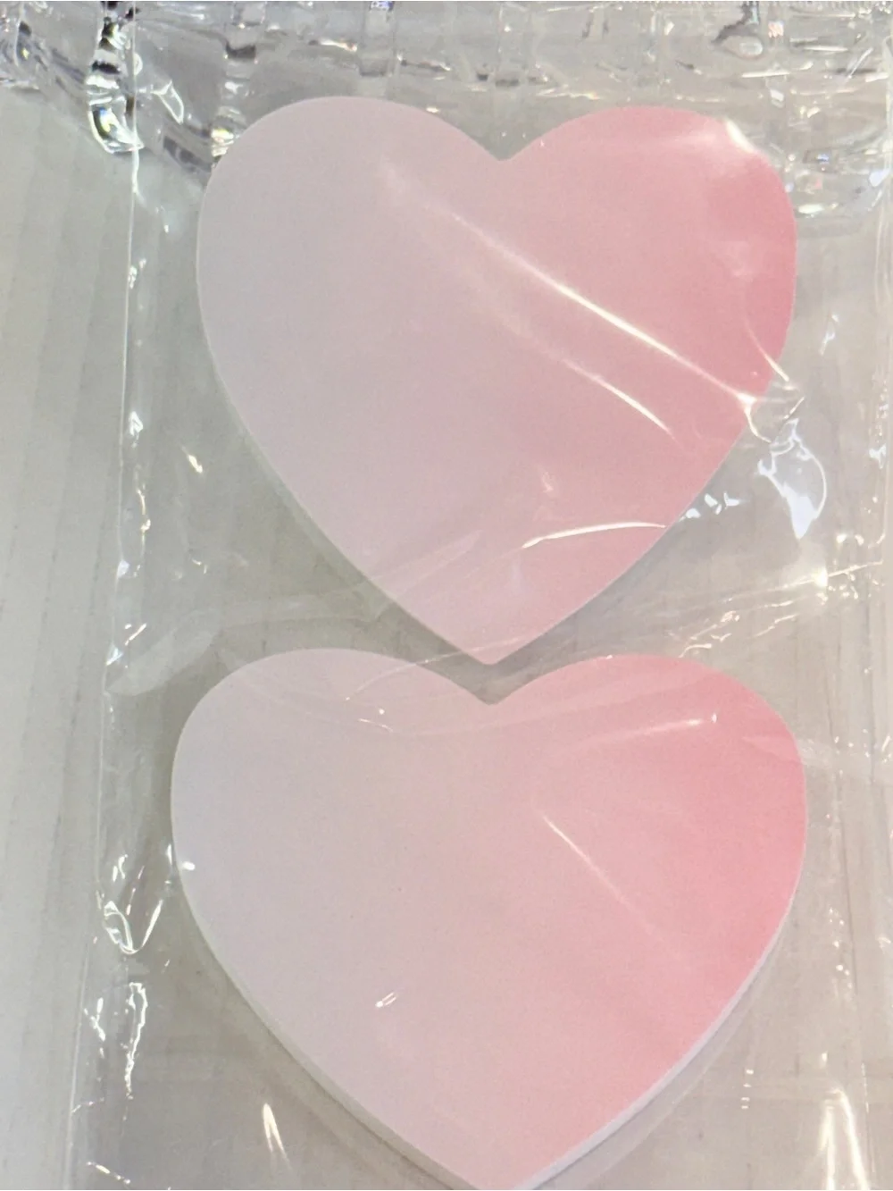 🆕 NEW So~Mine Ombre Heart Sticky Notes 2 Pack Pink Memo Pads 60 Sheets Each